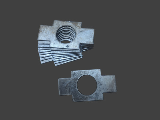 Nut Locking Wing Tabs For 1 1/4 Inch Bolt 10 Pack